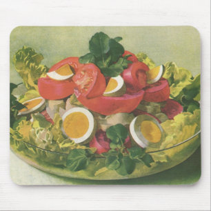 Alfombrilla De Ratón Ensalada Mesclun Verde Mixta Orgánica de Comida Vi