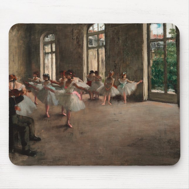Alfombrilla De Ratón Ensayo de ballet - Edgar Degas - 1873 (Frente)