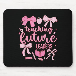 Alfombrilla De Ratón Enseñando a futuros líderes Back Coquette rosa pro