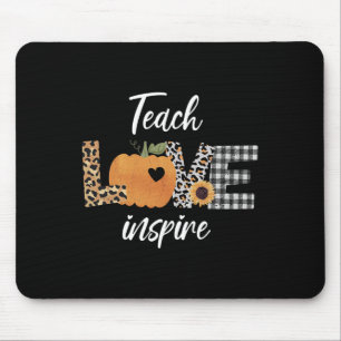 Alfombrilla De Ratón Enseñar amor inspirar calabaza otoño
