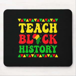 Alfombrilla De Ratón Enseñar Historia Negra Estudiante Maestro Historia