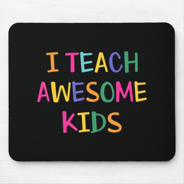 Alfombrilla De Ratón Enseño A Impresionantes Niños Maestros De Autismo (Frente)