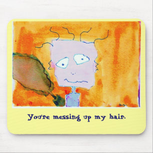 Alfombrilla De Ratón Ensuciado mousepad del pelo