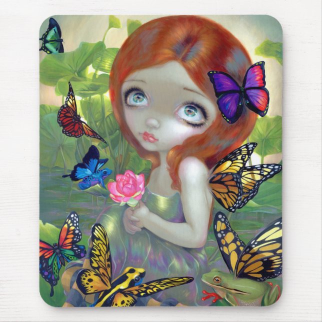 Alfombrilla De Ratón "Ensueños y ranas" Mousepad (Frente)