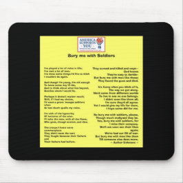 Alfombrilla De Ratón Entiérreme con los soldados - honre a nuestros