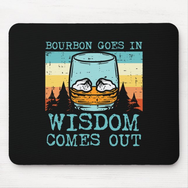 Alfombrilla De Ratón Entra con sabiduría sale divertido Día del padre h (Frente)