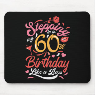 Alfombrilla De Ratón Entrando en mi sexagésimo cumpleaños como jefe