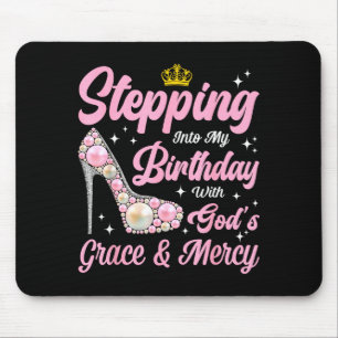 Alfombrilla De Ratón Entrando en mis tacones altos de cumpleaños mujer 