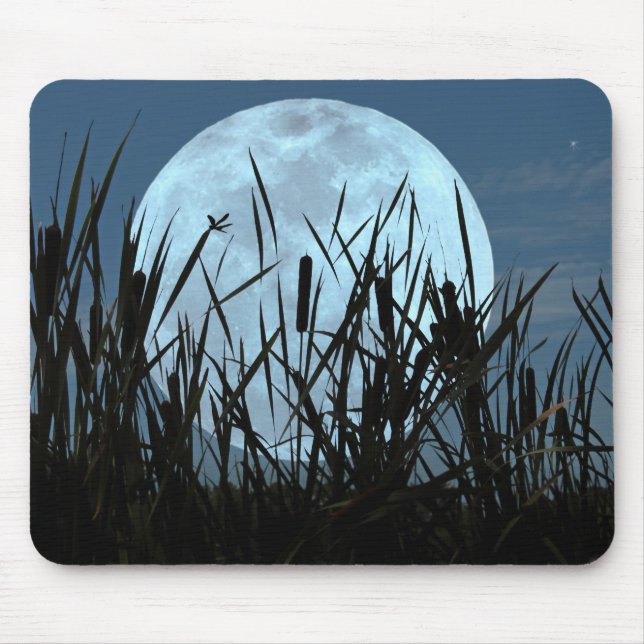 Alfombrilla De Ratón Entre la luna y el pantano Mousepad (Frente)