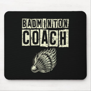 Alfombrilla De Ratón Entrenador de bádminton raqueta de lanzadera 