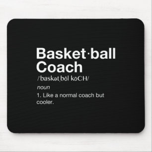 Alfombrilla De Ratón Entrenador de baloncesto Gift Fun Basketball Defin