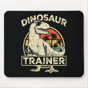 Alfombrilla De Ratón Entrenador de dinosaurios Halloween Disstume Retro