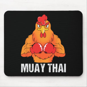 Alfombrilla De Ratón Entrenador de Kickboxing Tailandia Gallo Muay Thai