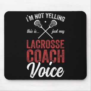 Alfombrilla De Ratón Entrenador del entrenador Lacrosse Player Stick qu