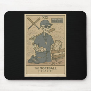 Alfombrilla De Ratón Entrenador Softll Tarot de Cartas Esqueleto Día de