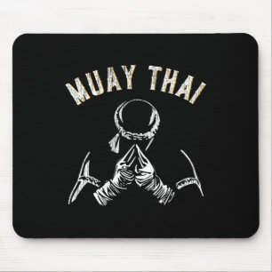 Alfombrilla De Ratón Entrenamiento Antiguo de Muay Thai Mma Kickboxing