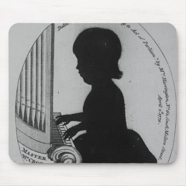 Alfombrilla De Ratón Entrepierna de Guillermo que juega el órgano (Frente)