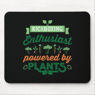 Alfombrilla De Ratón Entusiasta del Kickboxing Impulsado por Plantas Re