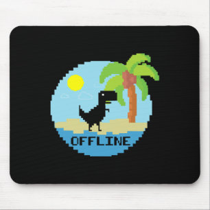 Alfombrilla De Ratón Entusiastas de la tecnología de vacaciones de dino