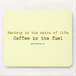 Alfombrilla De Ratón Envíe el lema del café - mousepad