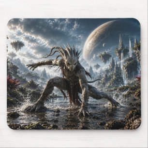 Alfombrilla De Ratón Epic Cosmic Guardian in a Fantasy World