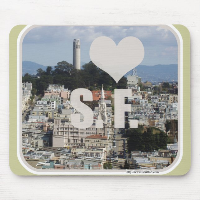 Alfombrilla De Ratón Epic I Love San Francisco (Frente)