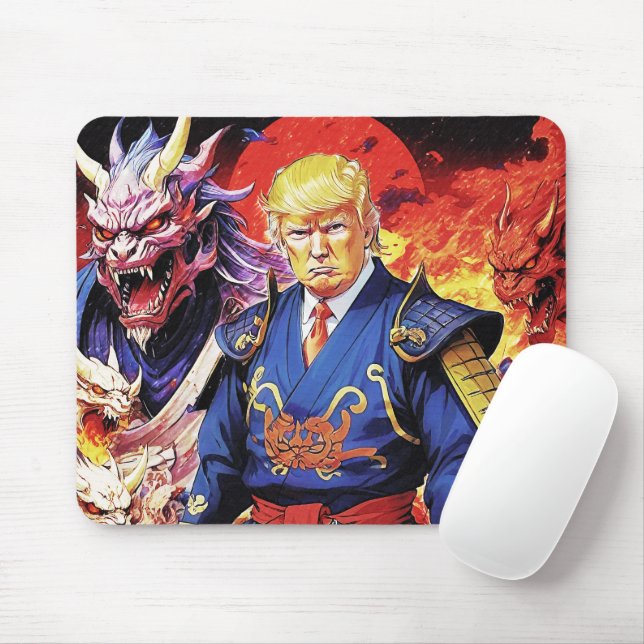 Alfombrilla De Ratón Epic Trump Samurai Anime (Con ratón)