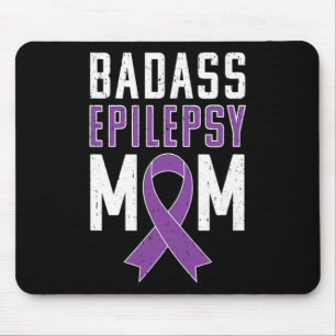 Alfombrilla De Ratón Epilepsia Awareness Byd Epilepsy Mom Purple Ribbon