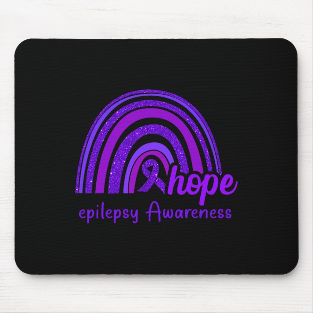 Alfombrilla De Ratón Epilepsia Awareness Hope Rainbow (Frente)