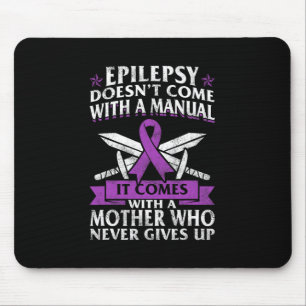 Alfombrilla De Ratón Epilepsia Awareness Mother Purple Ribbon Seized Di