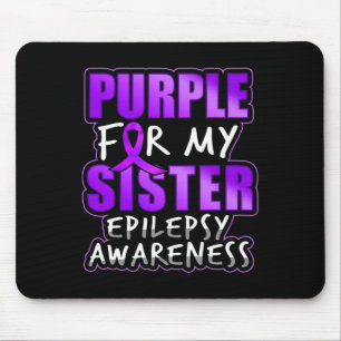 Alfombrilla De Ratón Epilepsia Awareness Purple For My Herster Ribbon