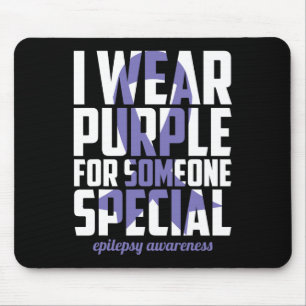 Alfombrilla De Ratón Epilepsia Awareness Purple For Someone Special Rib