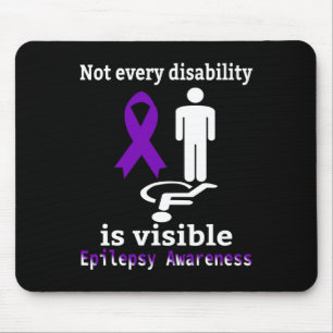 Alfombrilla De Ratón Epilepsia Awareness Purple Ribbon Epilepsia Suppor