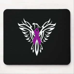 Alfombrilla De Ratón Epilepsia Awareness Púrple Ribbon Phoenix