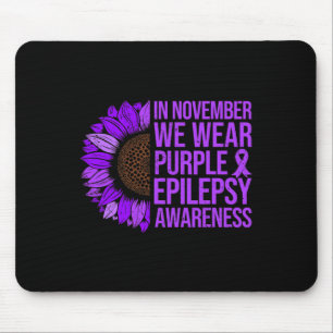 Alfombrilla De Ratón Epilepsia Awareness Sunflower En Noviembre Usamos 