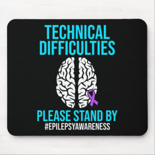 Alfombrilla De Ratón Epilepsia Awareness Technical Epileptic Warrior Su