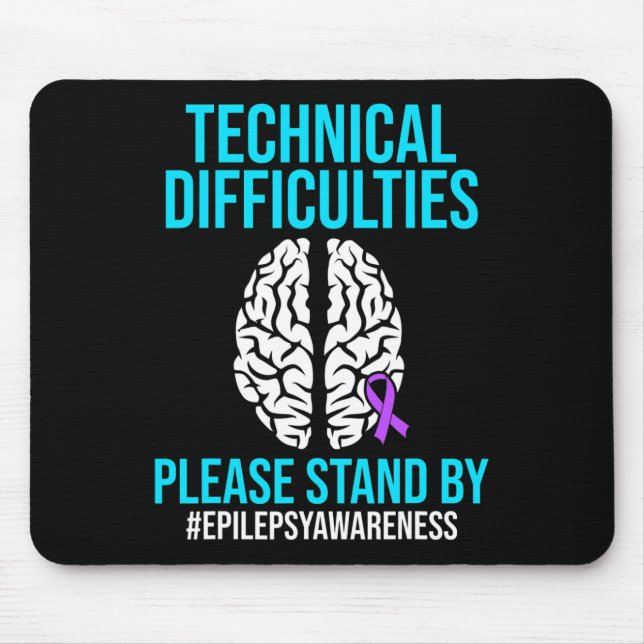 Alfombrilla De Ratón Epilepsia Awareness Technical Epileptic Warrior Su (Frente)