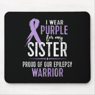 Alfombrilla De Ratón Epilepsia Conciencia a mi hermana Guerrera Tee