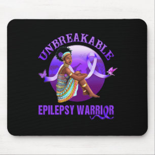 Alfombrilla De Ratón Epilepsia Conciencia Mujeres Negras Guerrero Inque