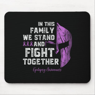 Alfombrilla De Ratón Epilepsia Familia Apoyo Conciencia Guerrero Espart