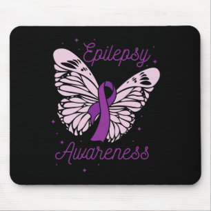 Alfombrilla De Ratón Epilepsia Mes De Conciencia Púrpura Ribbon Advocat