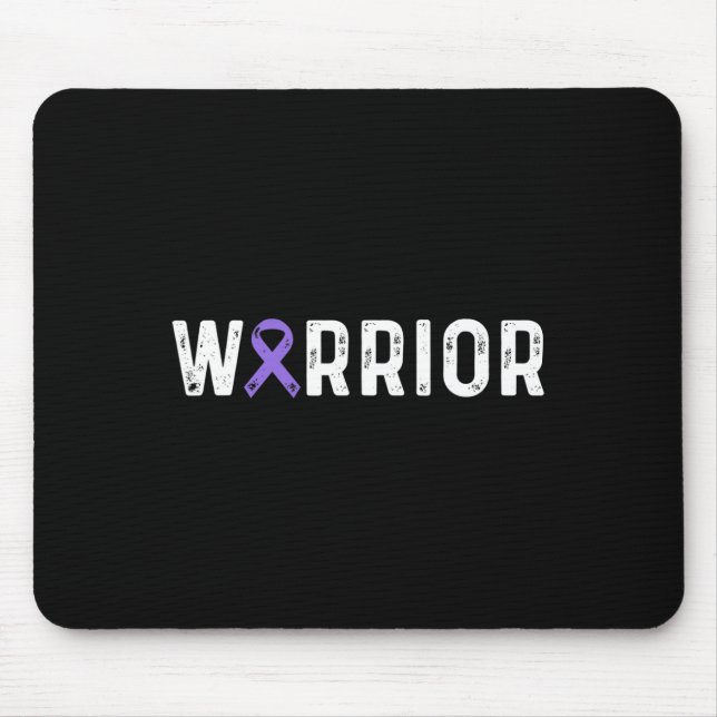 Alfombrilla De Ratón Epilepsia Warrior Awareness Purple Ribbon Men and  (Frente)