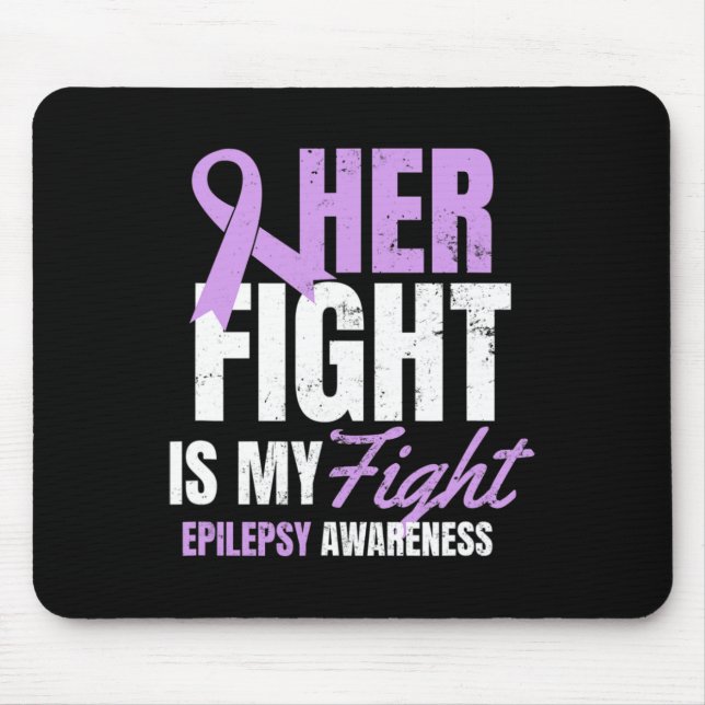 Alfombrilla De Ratón Epilepsy Awareness Design Her Fight My Gift  (Frente)