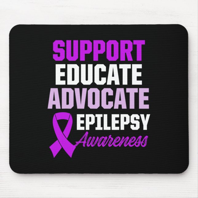 Alfombrilla De Ratón Epilepsy Awareness Epileptic Warrior Survivor 1  (Frente)