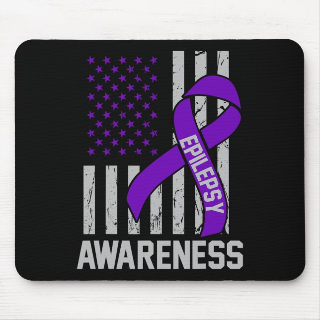 Alfombrilla De Ratón Epilepsy Awareness Epileptic Warrior Survivor 19  (Frente)