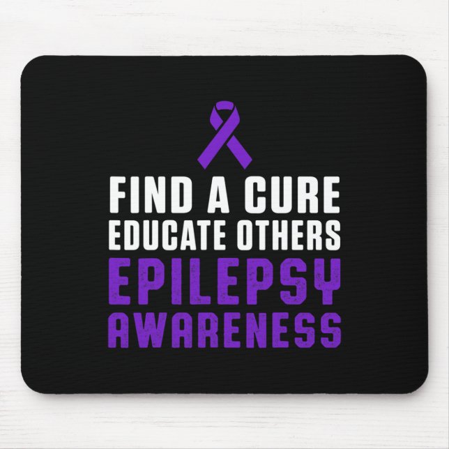 Alfombrilla De Ratón Epilepsy Awareness Fun Healthy Epileptic Warrior S (Frente)