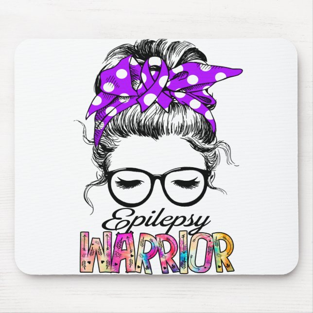 Alfombrilla De Ratón Epilepsy Awareness Month Ribbon Gifts (Frente)