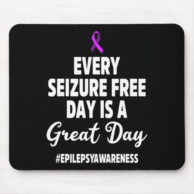 Alfombrilla De Ratón Epilepsy Awareness Seizure Free Epileptic Warrior  (Frente)