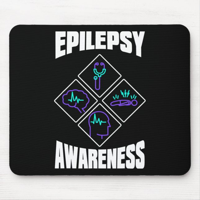 Alfombrilla De Ratón Epilepsy Awareness Specialize Epileptic Warrior Su (Frente)