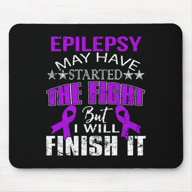 ALFOMBRILLA DE RATÓN EPILEPSY COMENZÓ LA LUCHA QUE TERMINARÉ CON ELLA (Frente)